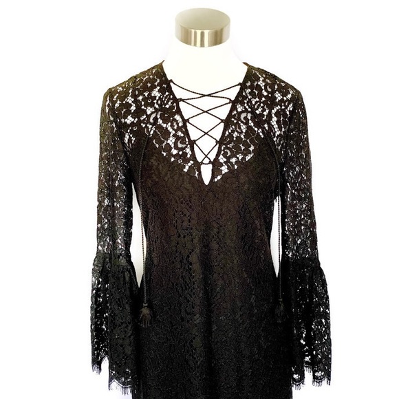 Rachel Zoe Lace Dress with Bell Sleeves 4 - Picture 2 of 8